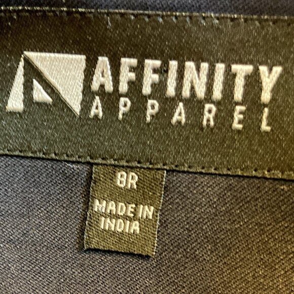 Affinity Apparel SZ 8 NWT Navy classic one button fitted blazer Office Academia - Picture 5 of 7